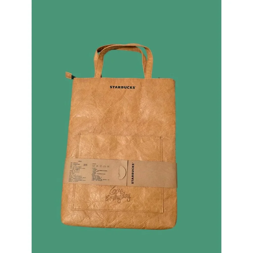Starbucks Eco-Friendly Laptop Bag With Zipper & Handles - DuPont Paper &